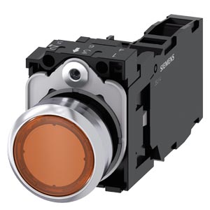 Кнопка Siemens 3SU1152-0AB00-1FA0 с подсветкой amber для промышленных систем — низкая цена, быстрая доставка