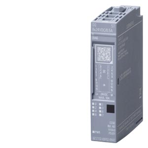 Модуль дискретных выходов 6ES7132-6BF01-0BA0 SIMATIC ET 200SP | Siemens | 8 выходов 24V DC 0,5A | PNP | Установка на базовый блок A0 | Цвет CC02 | Диагностика короткого замыкания | Совместим с ET 200SP