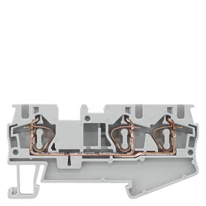 Клемма проходная Siemens 8WH2003-0AG00 с пружинным подсоединением для проводов от 0.5 до 4 мм2
