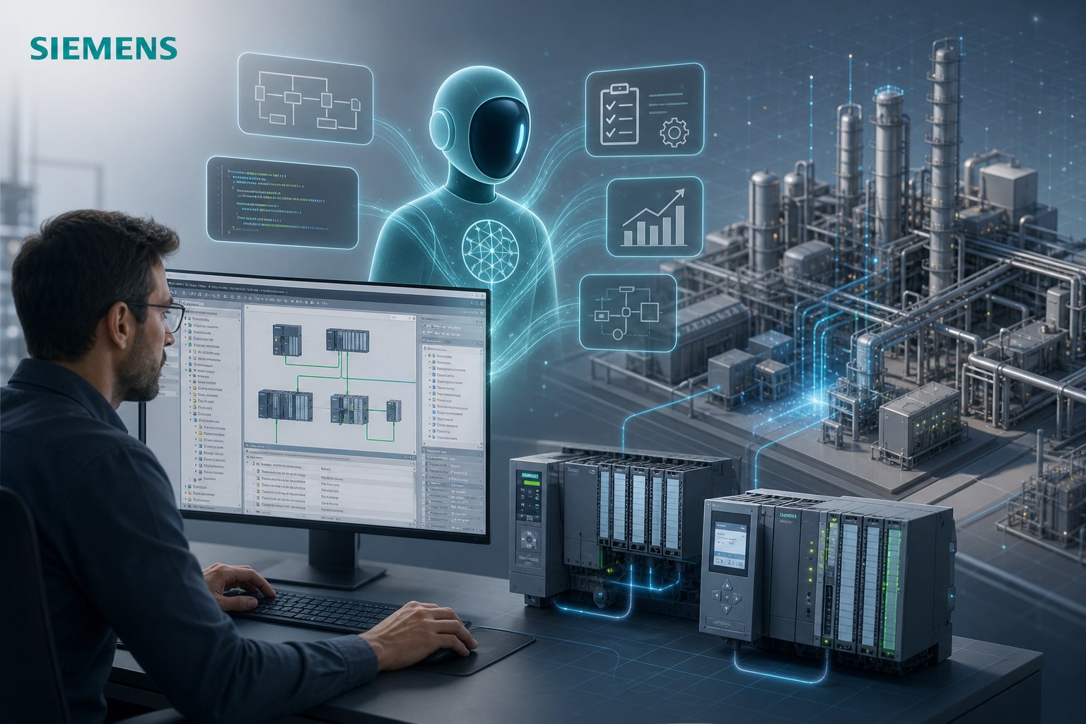Siemens представил автономного ИИ-агента для TIA Portal: новая эра в разработке логики ПЛК