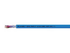 Кабель управления OB-BL-PAAR-CY 2x2x0.5 мм² синий HELUKABEL