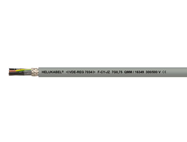 Кабель F-CY-JZ 3G1 мм² серый HELUKABEL