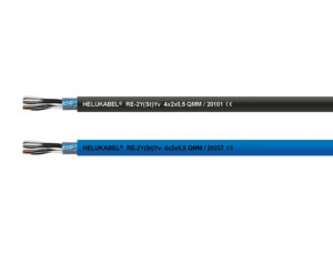 Кабель передачи данных RE-2Y(St)Yv 4x2x0.5 мм² черный HELUKABEL