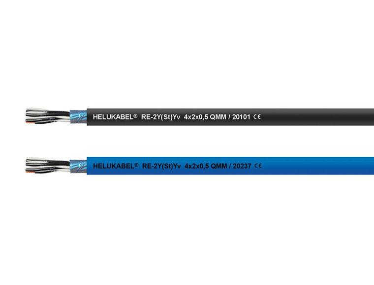 Кабель RE-2Y(St)Yv 8x2x0.5 мм² черный HELUKABEL