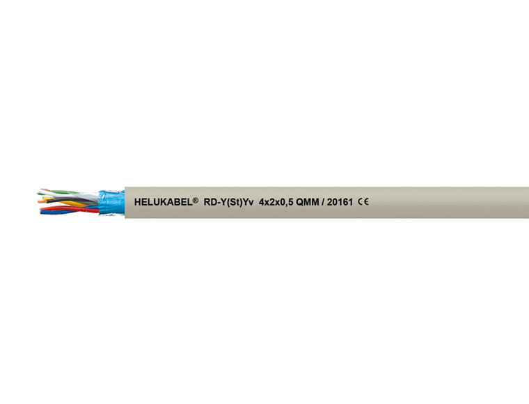 Кабель передачи данных RD-Y(St)Y 24x2x0.5 мм² серый HELUKABEL