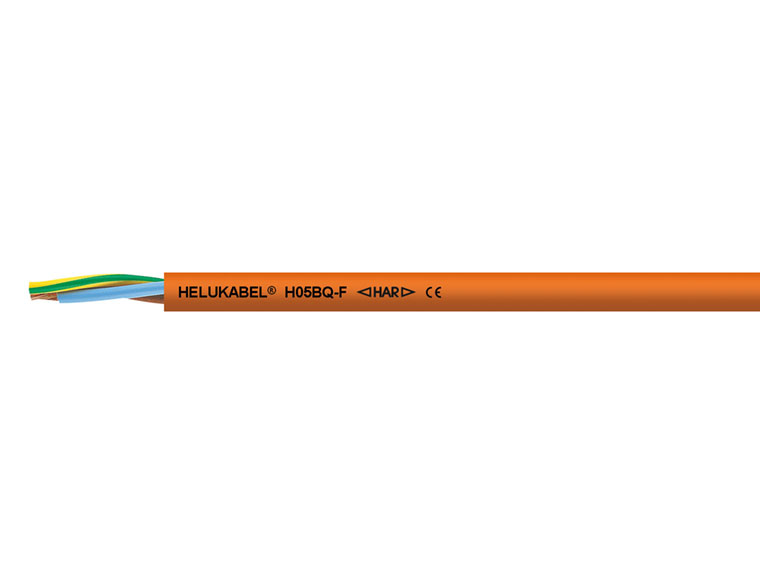 Кабель управления H05BQ-F (NGMH11YÖ) 4G0.75 мм² оранжевый HELUKABEL