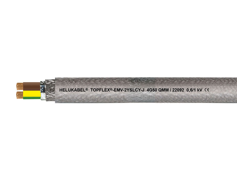 Кабель TOPFLEX-EMV-2YSLCY-J 4G2.5 мм² прозрачный HELUKABEL