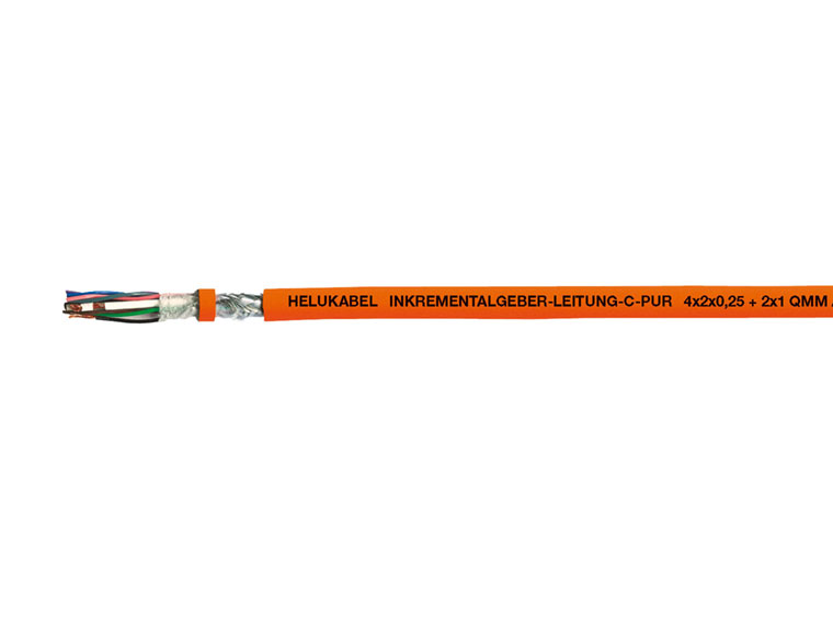 Кабель Incremental feedb.-cable-C-PUR 4x2x0.25+2x1 мм² оранжевый HELUKABEL