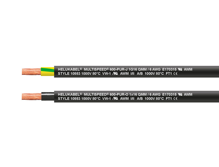 Кабель MULTISPEED 500-C-PUR 12G1 мм² черный HELUKABEL