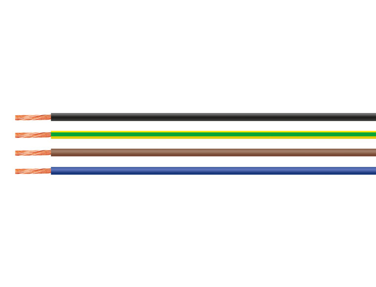 Провод монтажный H05V-K 1x1 мм² красный HELUKABEL