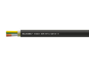 Кабель NYY-J 5x2.5 мм² чёрный HELUKABEL