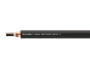 Кабель NYCWY 4x16/16 мм² чёрный HELUKABEL