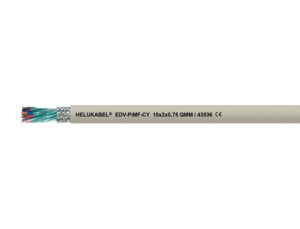 Кабель передачи данных EDV-PiMF-CY 2x2x0.75 мм² серый HELUKABEL