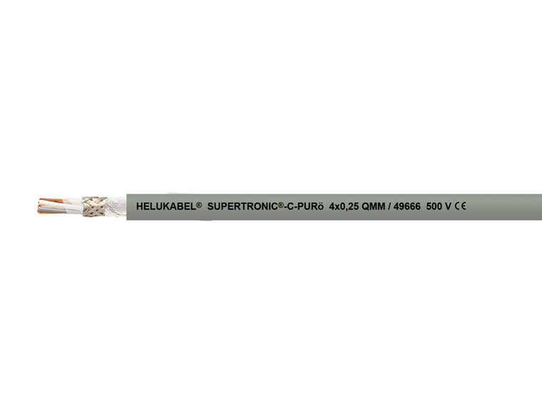 Кабель передачи данных SUPERTRONIC-C-PUR 4x0,25 мм² серый HELUKABEL
