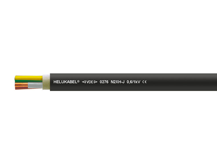 Кабель N2XH-O 2x1,5 мм² чёрный HELUKABEL