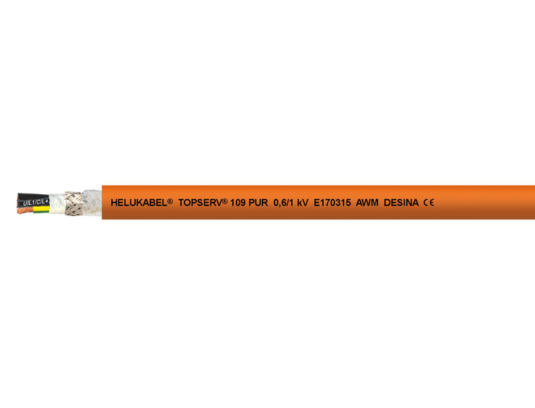 Кабель TOPSERV 109 PUR 4G1,5 мм² оранжевый HELUKABEL