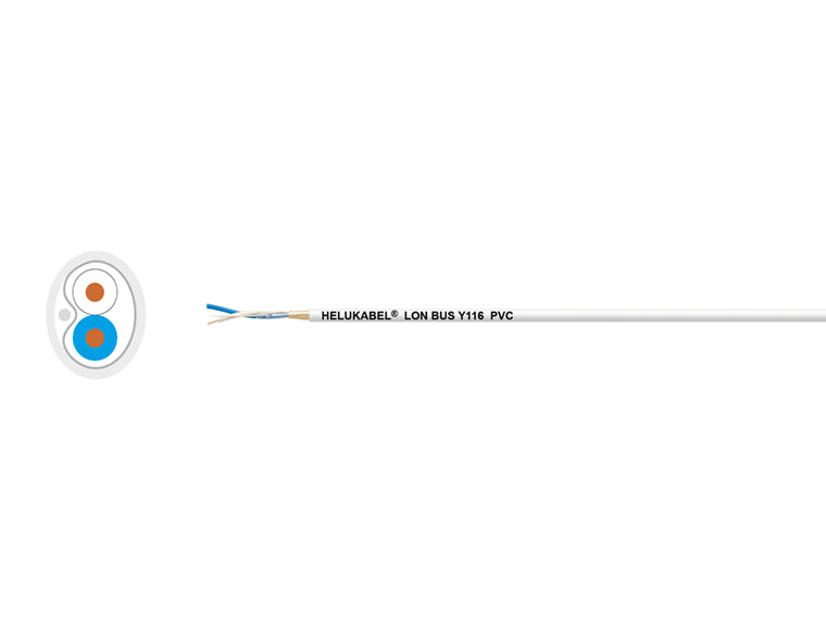 Кабель LON-BUS Y116 PVC 1x2x16/19 AWG серый HELUKABEL