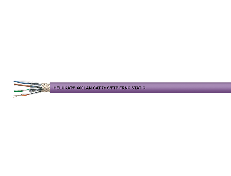 Кабель промышленных сетей HELUKAT 600 S/FTP 4x2xAWG23/1 FNRC фиолетовый HELUKABEL