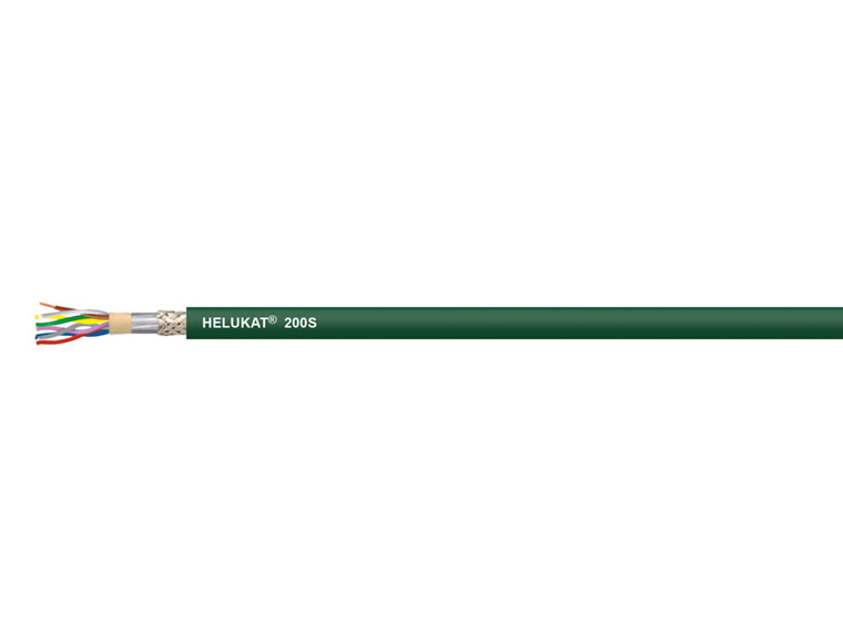 Кабель промышленных сетей HELUKAT 200S SF/UTP 4x2xAWG24/19 PUR зеленый HELUKABEL