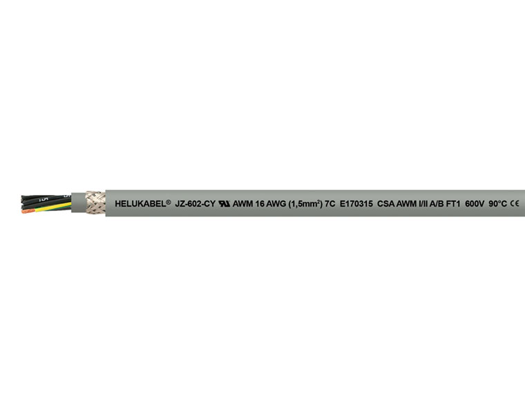 Кабель управления JZ-602-CY 3x2.5 мм² (14 AWG) серый HELUKABEL